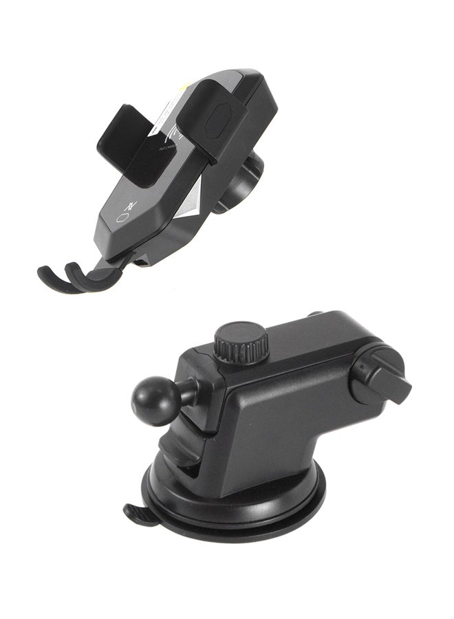 L'avvento Mobile Holder With Wireless Qi Charging Car Mount - Image 1