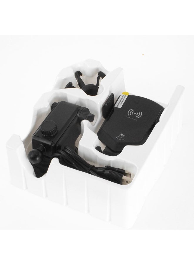 L'avvento Mobile Holder With Wireless Qi Charging Car Mount - Image 5