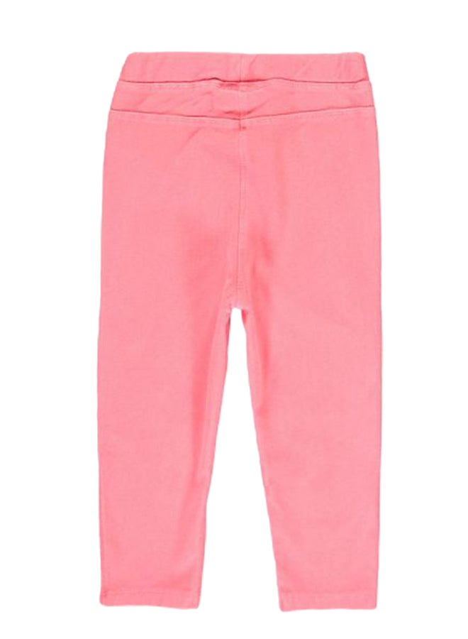 ال سي وايكيكي بنطلون ضيق طويل بقصة عادية وردي فاقع - Image 2