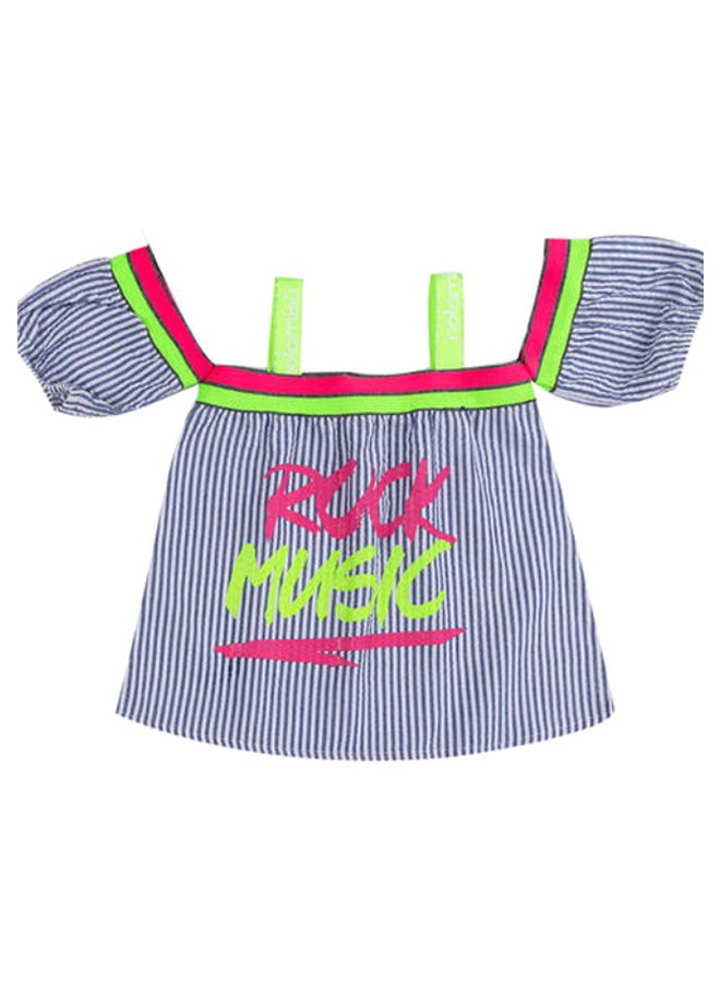 Nolamisu Strip Printed Blouse Multicolour - Image 1