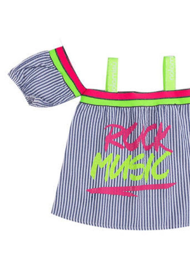 Nolamisu Strip Printed Blouse Multicolour - Image 2