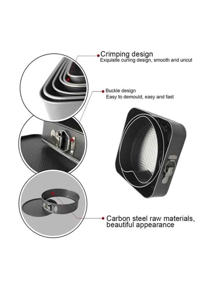 3-Piece Cake Mould Pan Set multicolour 28 x 26 x 24cm - Image 2