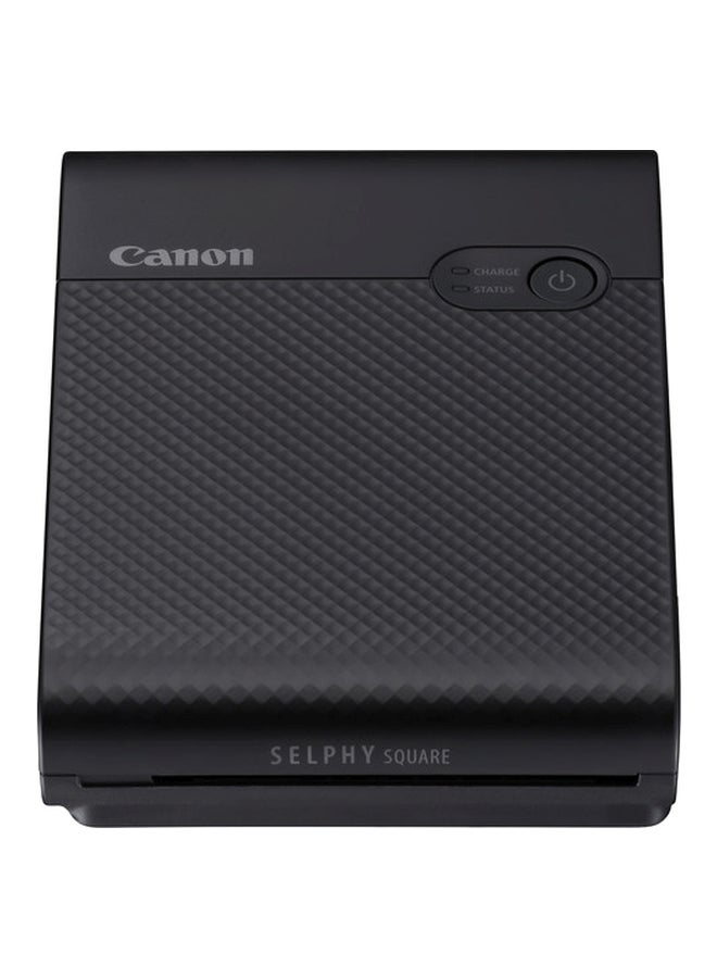 Canon SELPHY SQUARE QX10 Portable Colour Photo Wireless Printer Black - Image 1
