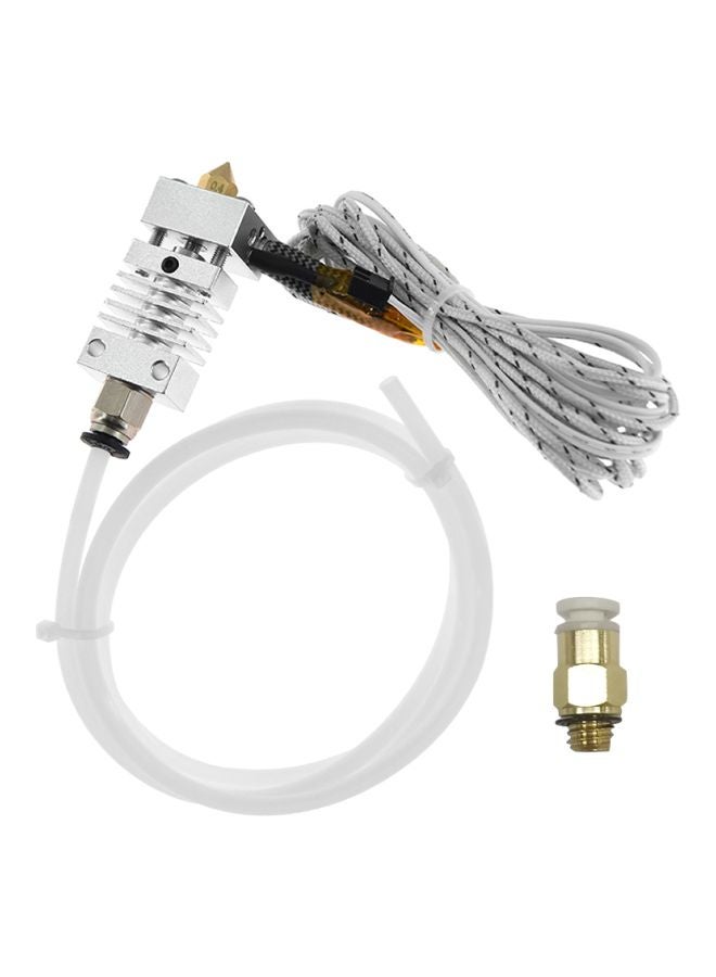 Aibecy Metal Hotend Extruder Cable Kit For CR-10 3D Printer Silver/White - Image 1