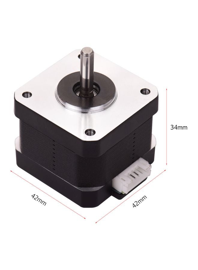 أيبيسي محرك خطوي ثنائي المرحلة مقاس 42-34 أسود/فضي - Image 4