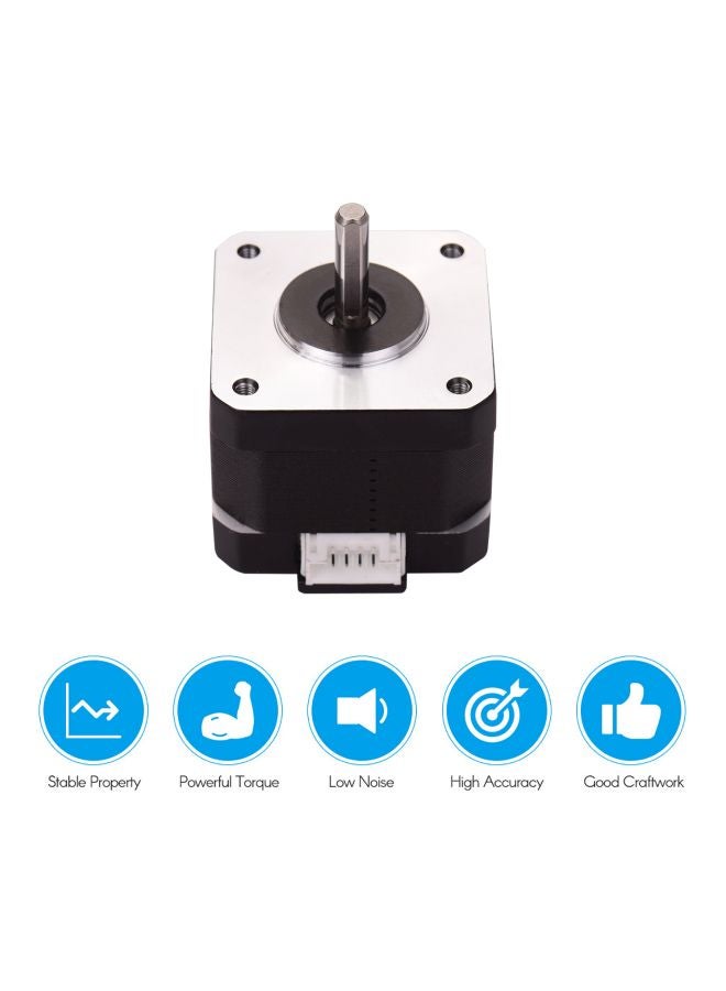 أيبيسي محرك خطوي ثنائي المرحلة مقاس 42-34 أسود/فضي - Image 5