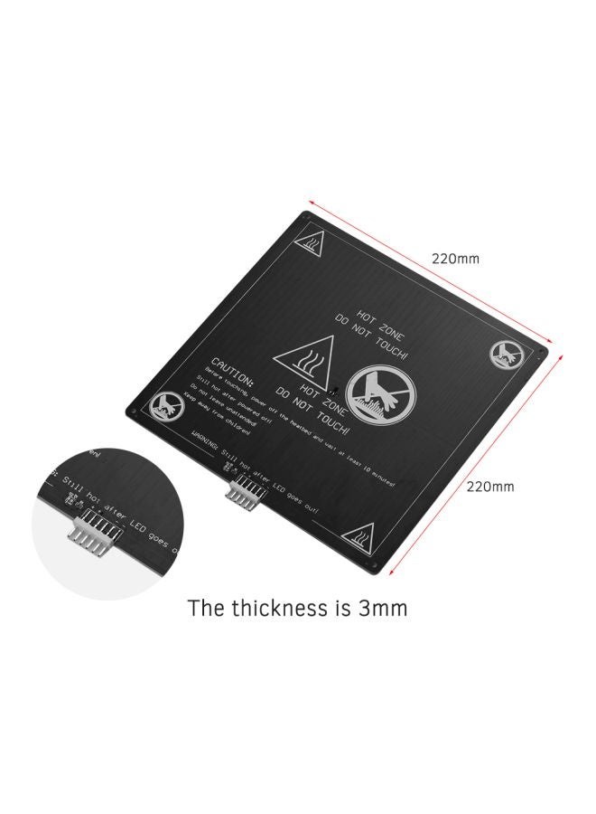 Aibecy Aluminum Heated Bed For Anet A8/A6 3D Printer Black  - Image 3