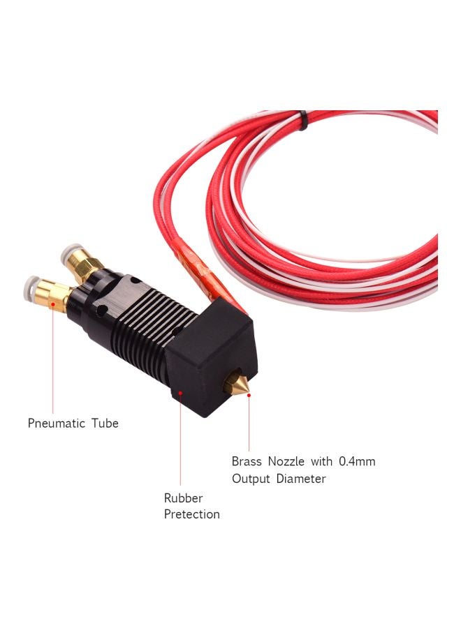 أيبيسي جهاز بثق الحبر بطرفٍ ساخن مزوّد بكابل لطابعة إندر 3 ثلاثية الأبعاد سلسلة CR-10 أسود / أزرق/ أبيض/ أحمر - Image 4