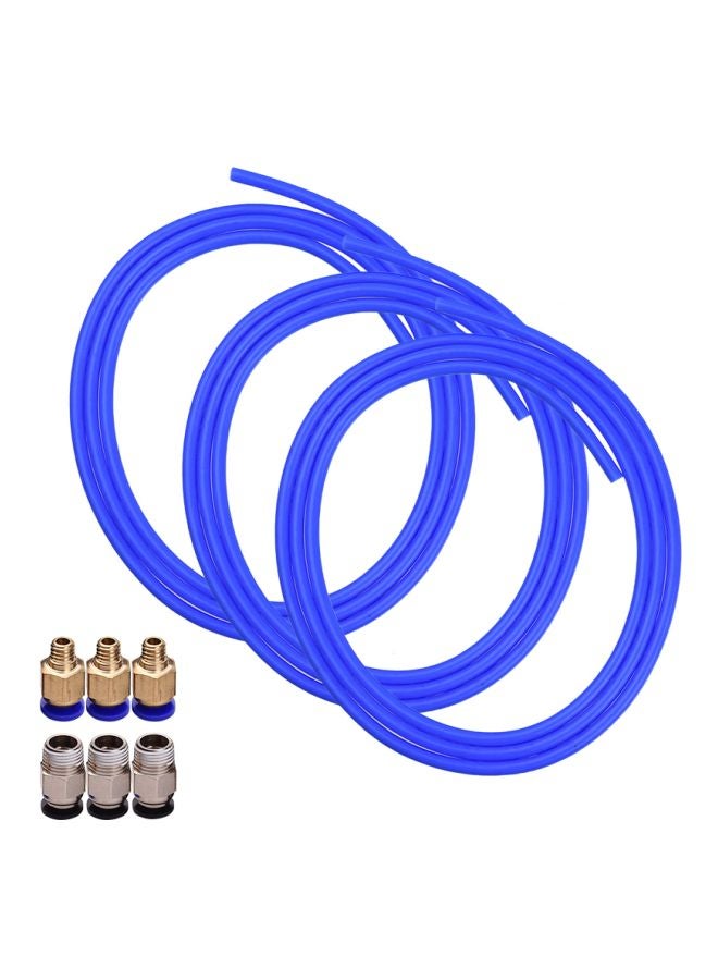 Aibecy 3-Piece Tube Hose Pipe Set For 3D Printer Blue  - Image 1