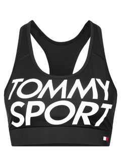 Low Impact Logo Printed Sports Bra Black/White - v1589266597/N36509322V_1