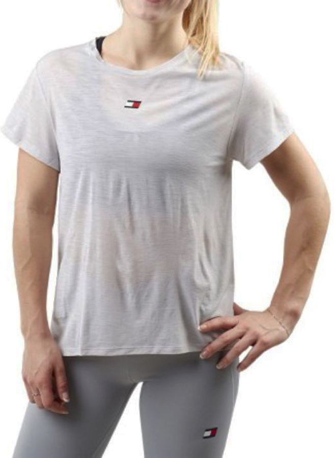 TOMMY SPORT Crew Neck Short Sleeve T-Shirt White - Image 1