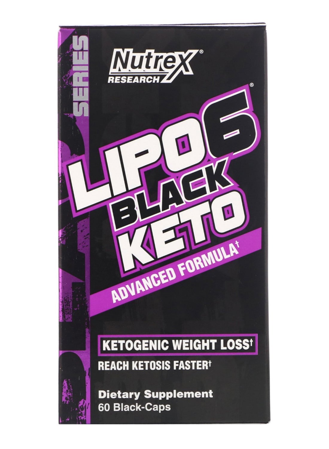 Nutrex Research Lipo 6 Black Keto Advanced Formula 60 Black Caps