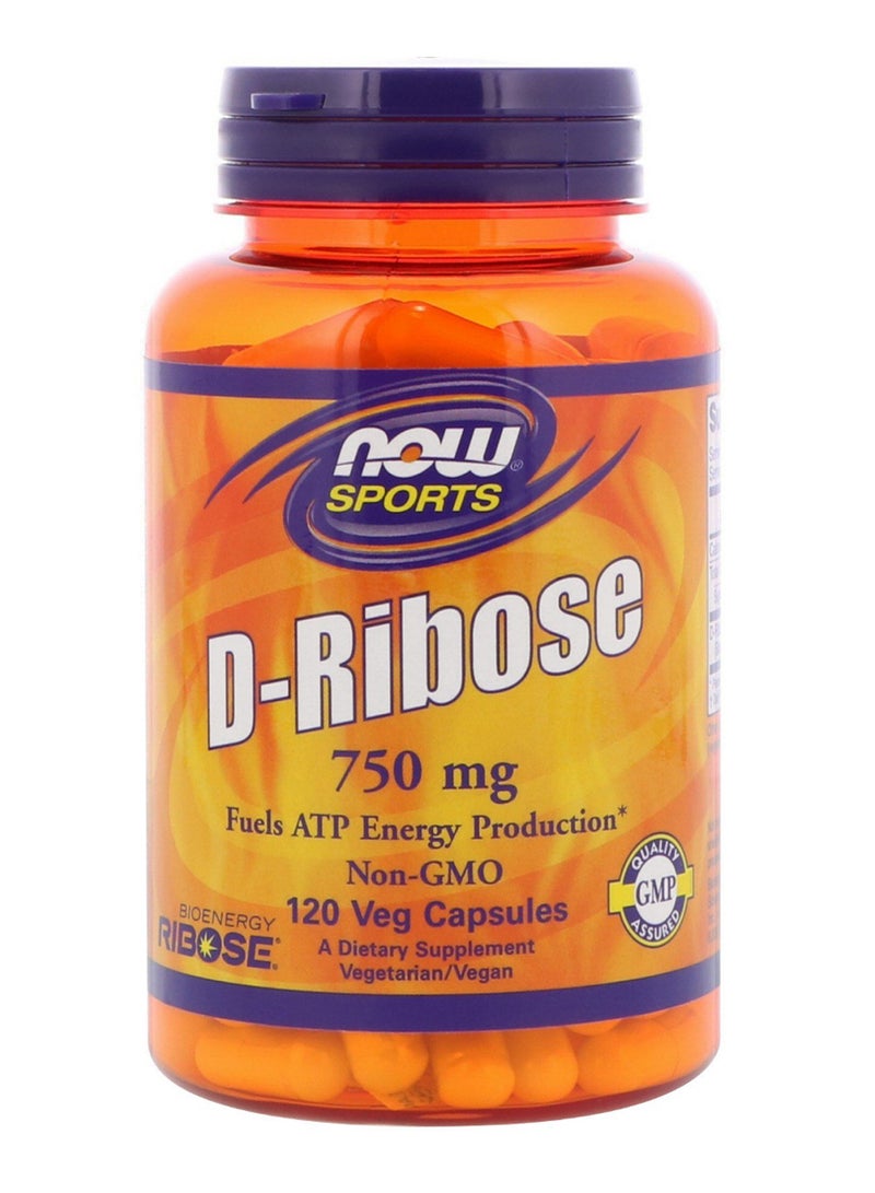 Now Foods D-Ribose Sport Energy Formula - 120 Veg Capsules