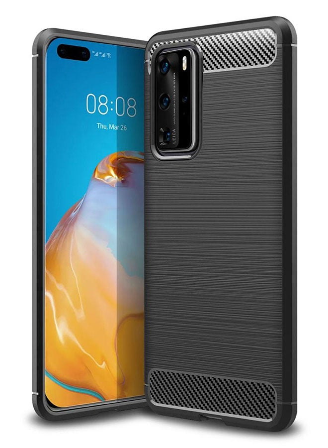 Ozone Ultra-Thin Lightweight Flexible Cover For Huawei P40 Pro Black - Image 1