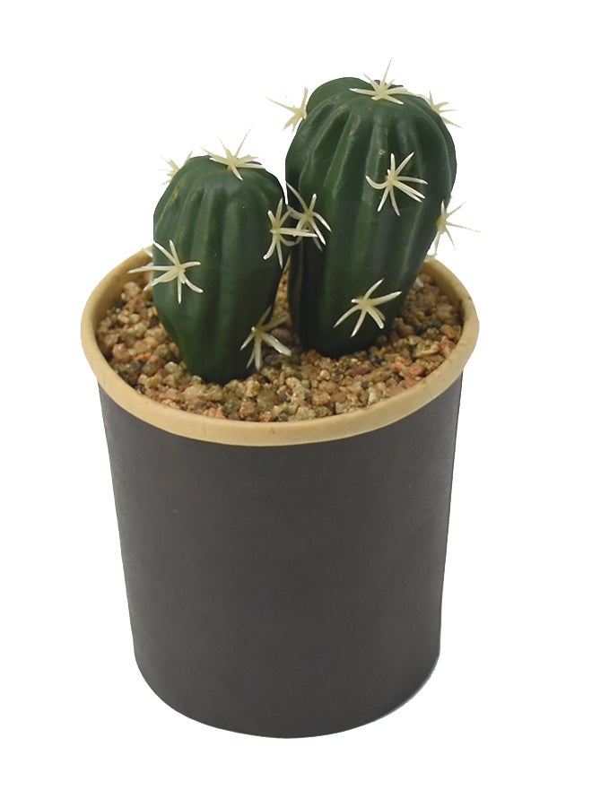 DRAMA HOME Artificial Potted Plant Green/Black 