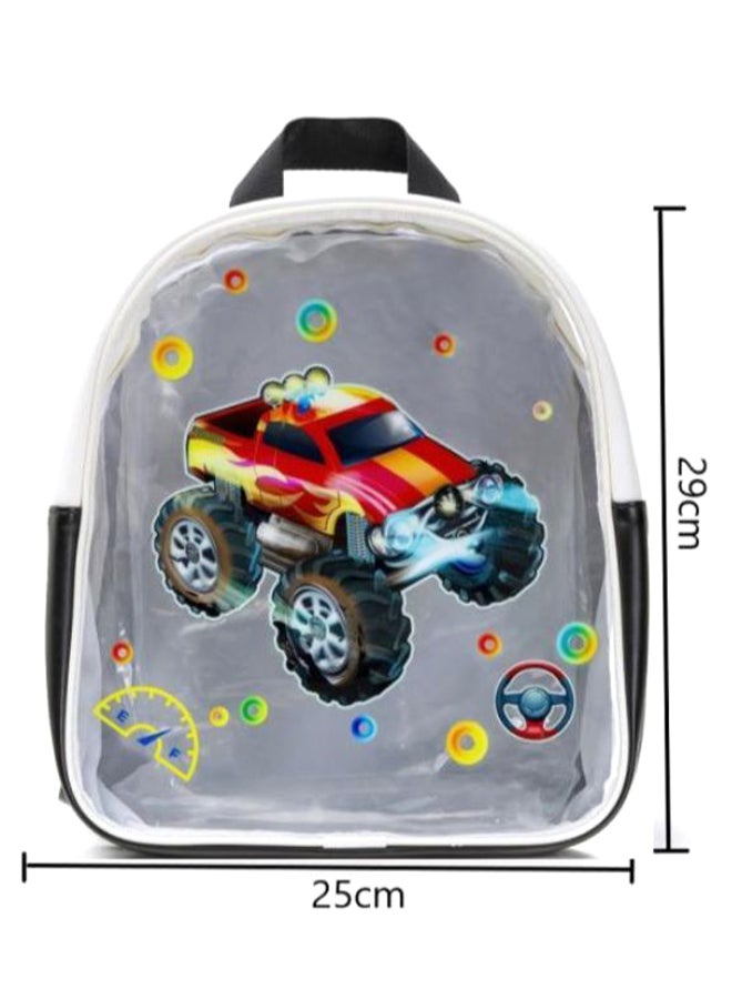 Eazy Kids Car Printed Backpack  - Image 5
