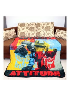 HASBRO - GAMING Transformer Printed All Seasons Blanket Fleece Red/Yellow/Blue 120x140cm  - Image 1