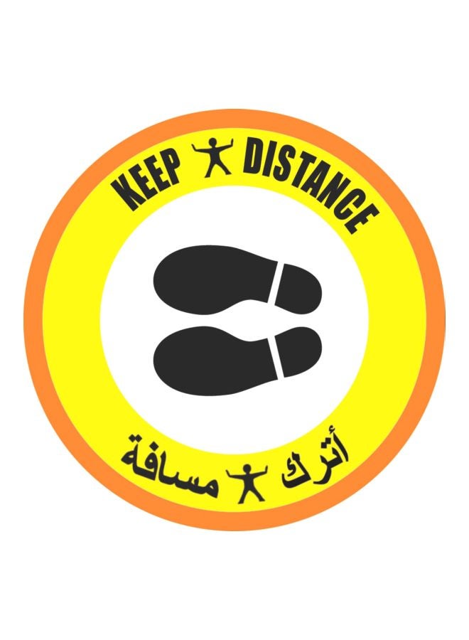 TFL - Social Distancing Printed Floor Sticker Multicolour - Image 1