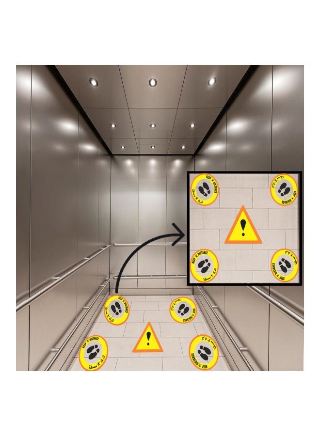 TFL - Social Distancing Printed Floor Sticker Multicolour - Image 1