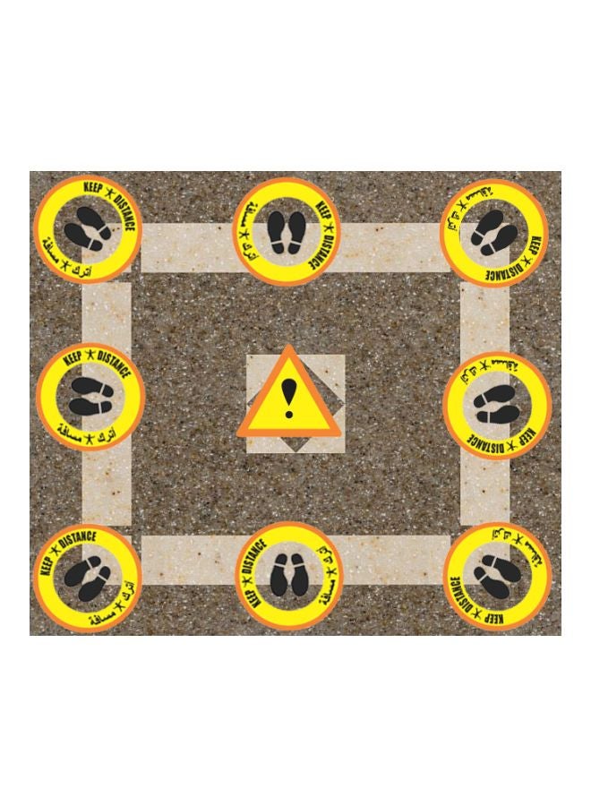 TFL - Social Distancing Printed Floor Sticker Multicolour - Image 1