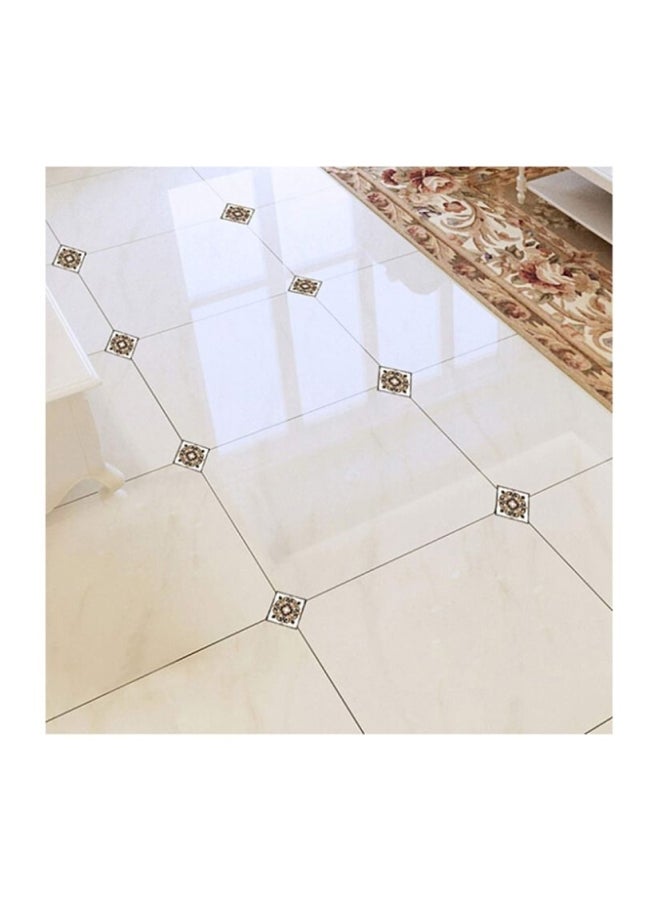 8-Piece Qiangtie Decorative Floor Tile Stickers Set Multicolour 10x10cm - Image 2