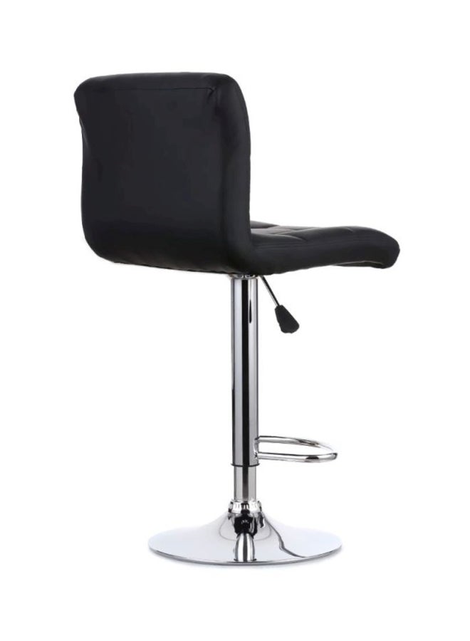 إيكايا طقم كرسي دوار بارتفاع قابل للتعديل مكون من قطعتين أسود/فضي 43.6x15.5x15بوصة - Image 4