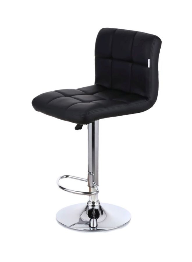 إيكايا طقم كرسي دوار بارتفاع قابل للتعديل مكون من قطعتين أسود/فضي 43.6x15.5x15بوصة - Image 3