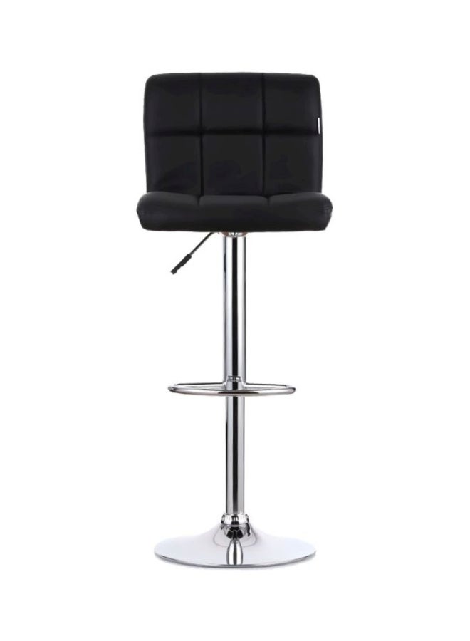 إيكايا طقم كرسي دوار بارتفاع قابل للتعديل مكون من قطعتين أسود/فضي 43.6x15.5x15بوصة - Image 5