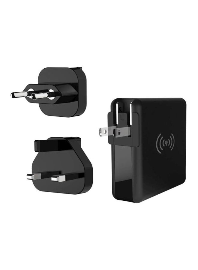 ECAPSULE QC3.0 Power Bank 3-In-1 Wireless Wall Charge With Traveling Bag Black - Image 4