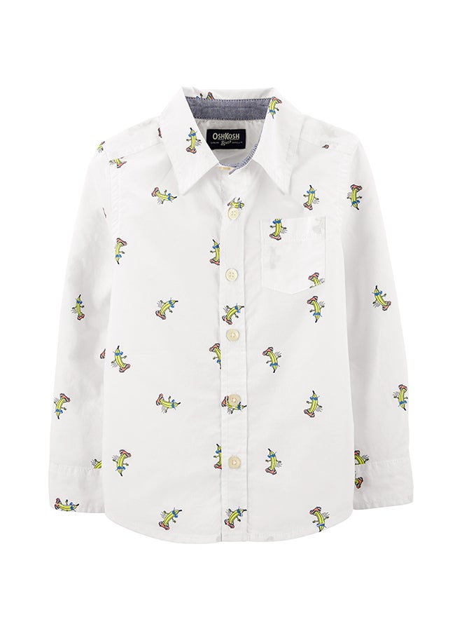 OSHKOSH B'gosh - Skating Bananas Long Sleeves Shirt Print - Image 1