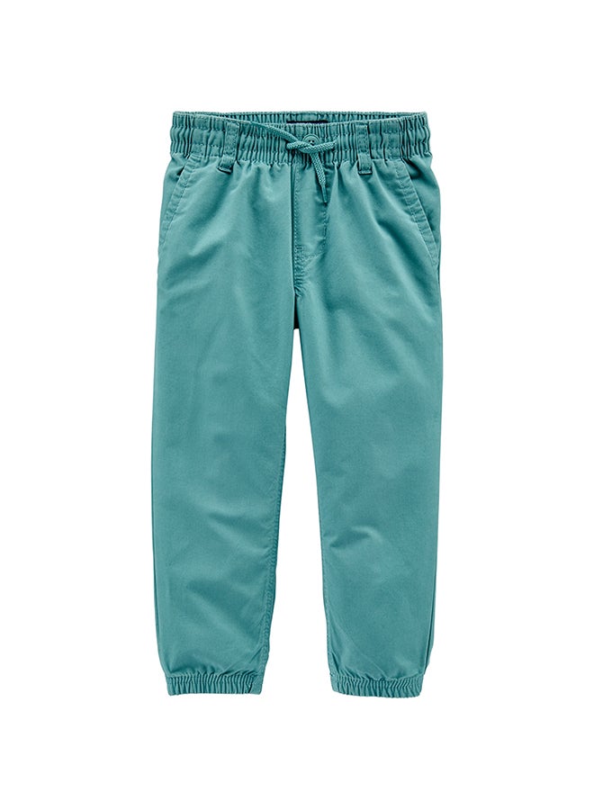 OSHKOSH B'gosh Flat Front Joggers Turquoise - Image 1