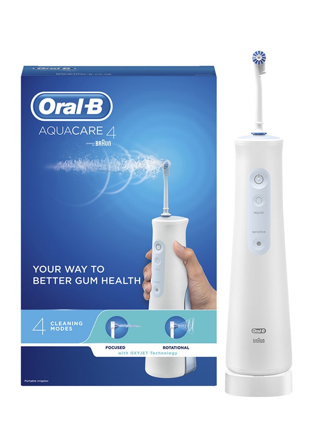 Oral-B Waterflosser 4 Portable Irrigator Power Toothbrush White  - Image 1