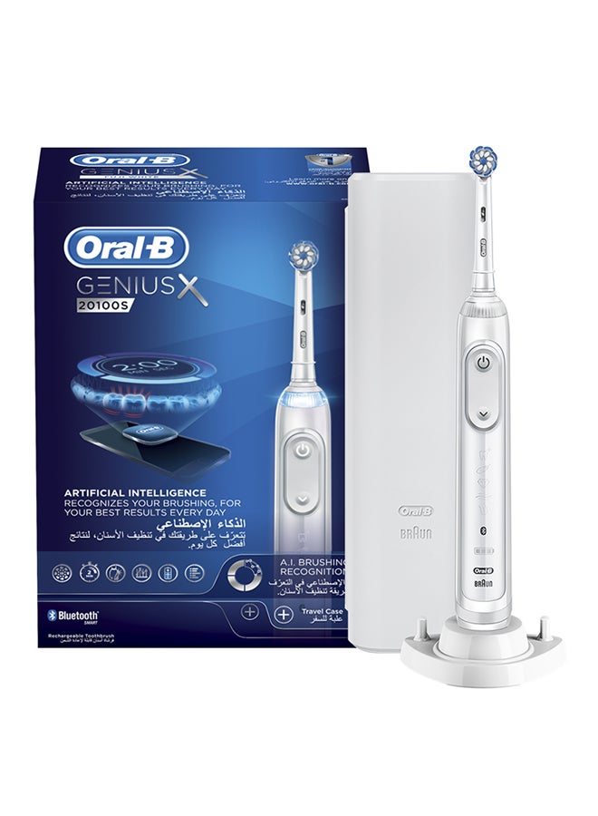 GeniusX 20100S Rechargeable Artificial Intelligence Toothbrush White 