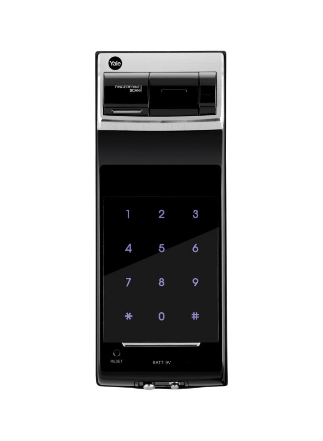 Yale - Digital Rim Lock With Fingerprint And Keypad YDR4110 White - Image 1