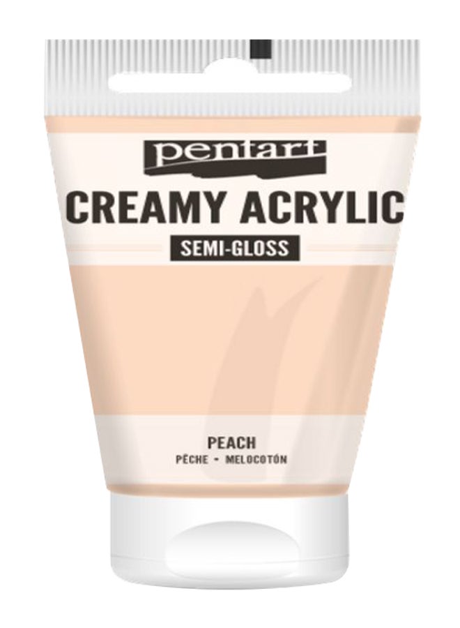 بينتارت طلاء أكريليك شبه لامع بلون كريمي خوخي
