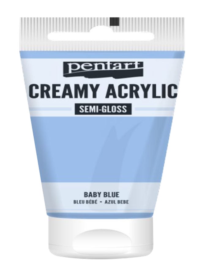Creamy Acrylic Semi Gloss Paint Baby Blue