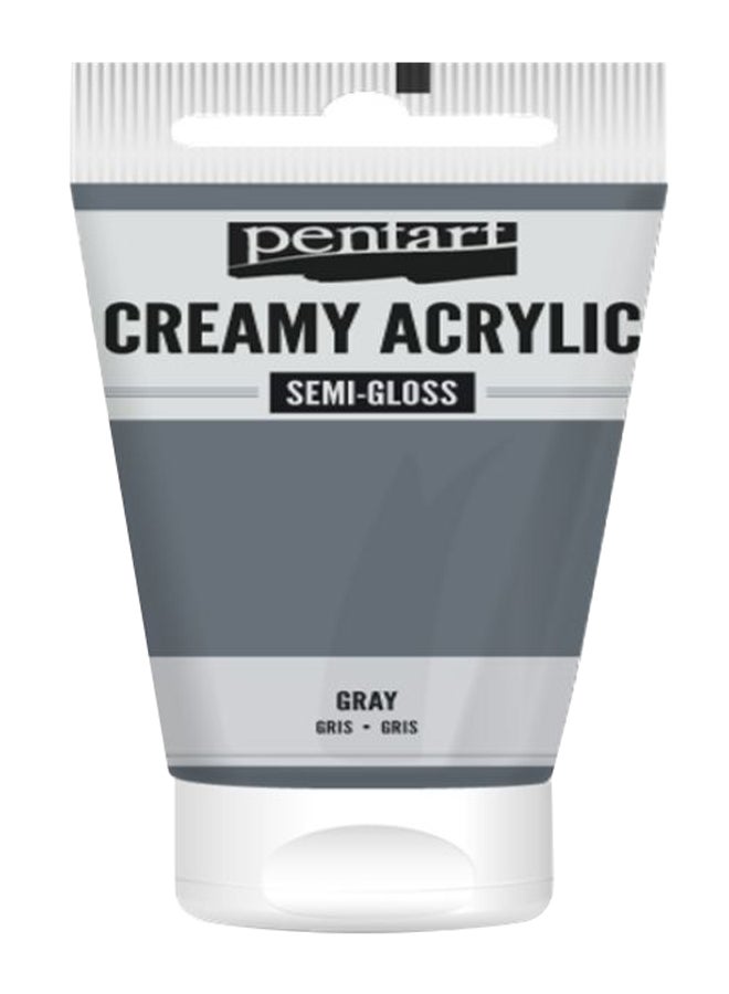 Pentart Creamy Acrylic Semi Gloss Paint Gray