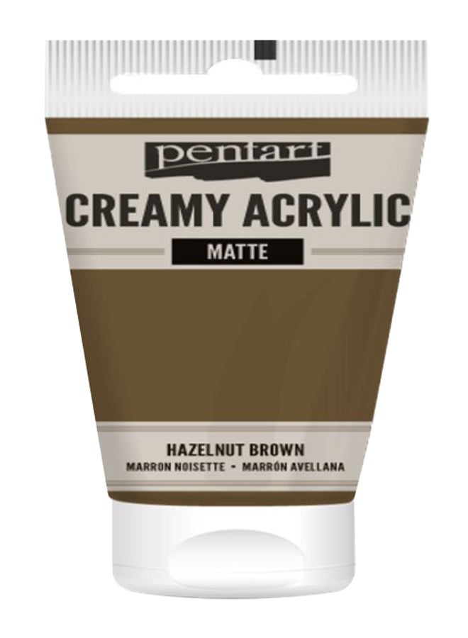 بينتارت طلاء كريمي غير لامع من مادة الأكرليك بني بندقي