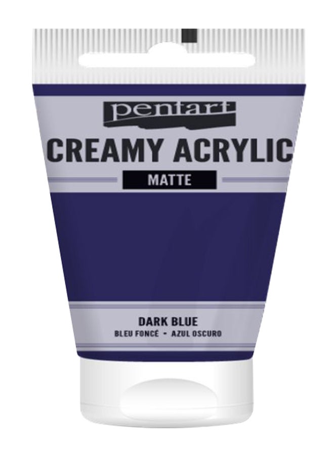 بينتارت طلاء كريمي غير لامع من مادة الأكرليك أزرق داكن