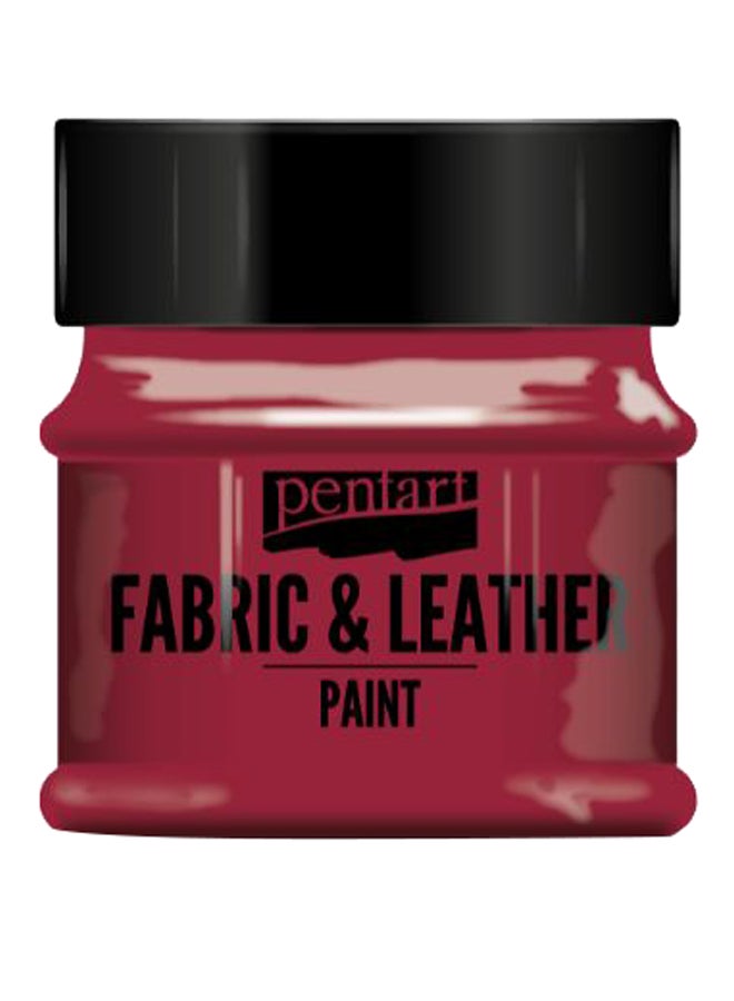 Pentart Fabric And Leather Paint Red