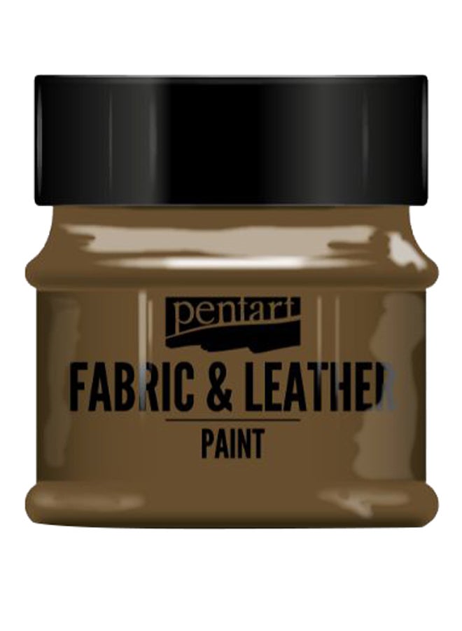 Pentart - Fabric And Leather Paint Dark Brown - Image 1