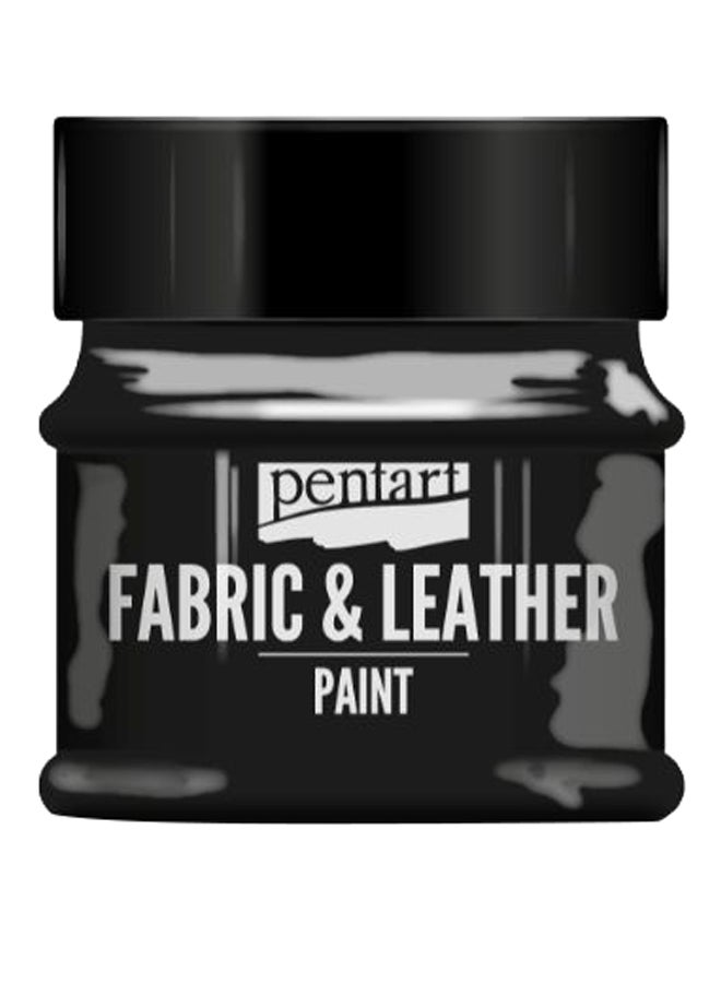 Pentart - Fabric And Leather Paint Black - Image 1