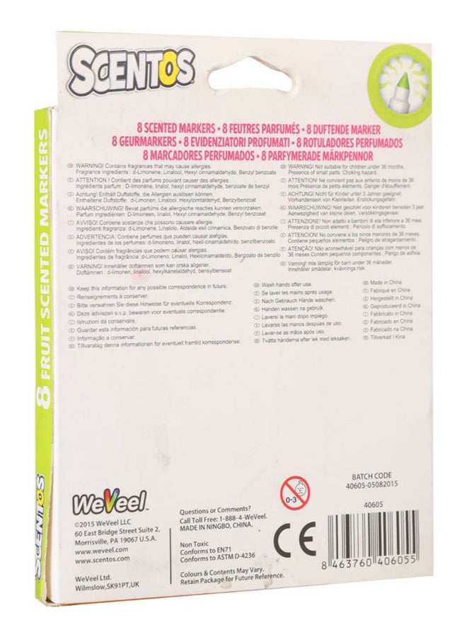 Hamleys 8-Piece Scentos Fruit Scented Marker Set Multicolour - Image 2