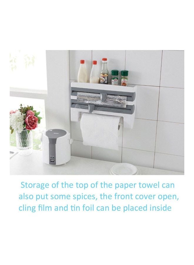 Multifunctional Food Wrap Dispenser Grey/White 42cm - Image 3