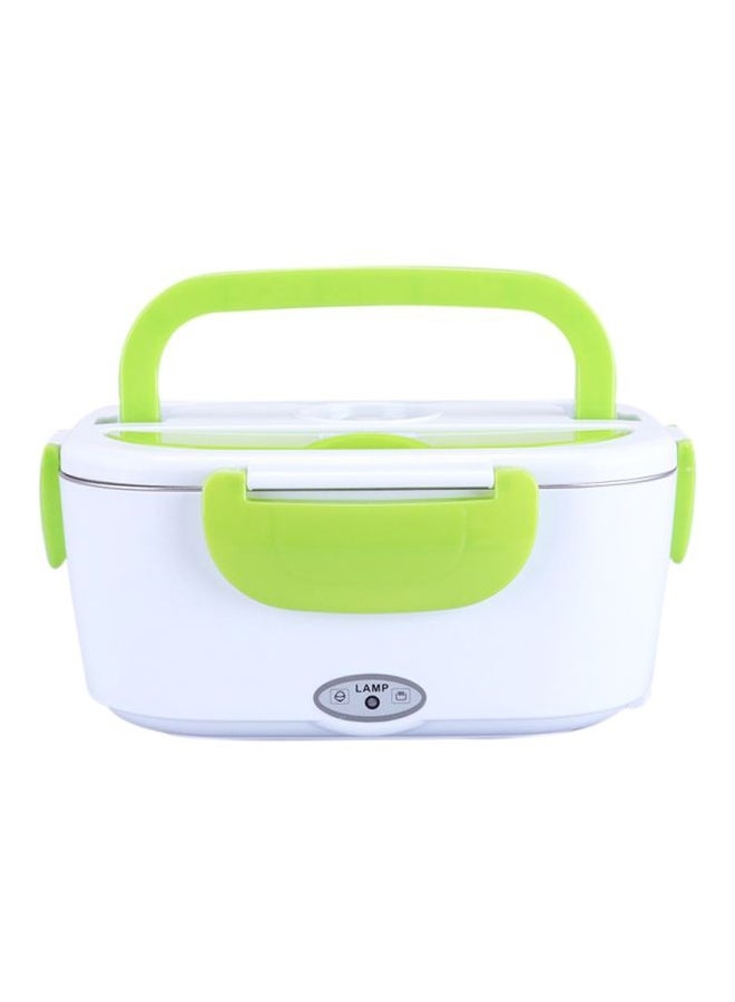 Portable Electric Heating Lunch Box White/Green 238x170x108mm  - Image 1