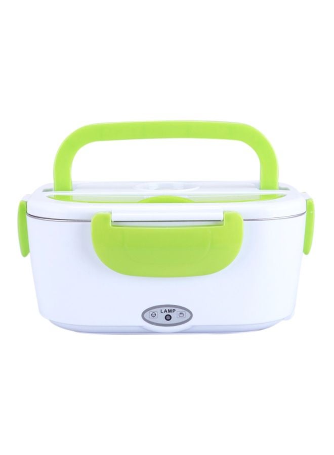 Portable Electric Heating Lunch Box White/Green 238x170x108mm  - Image 1