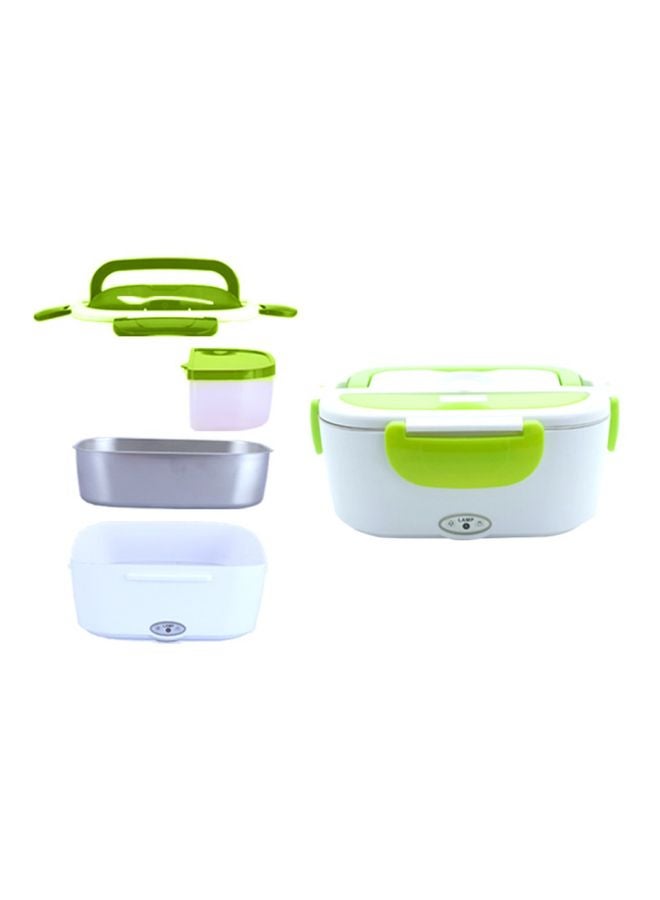 Portable Electric Heating Lunch Box White/Green 238x170x108mm  - Image 2
