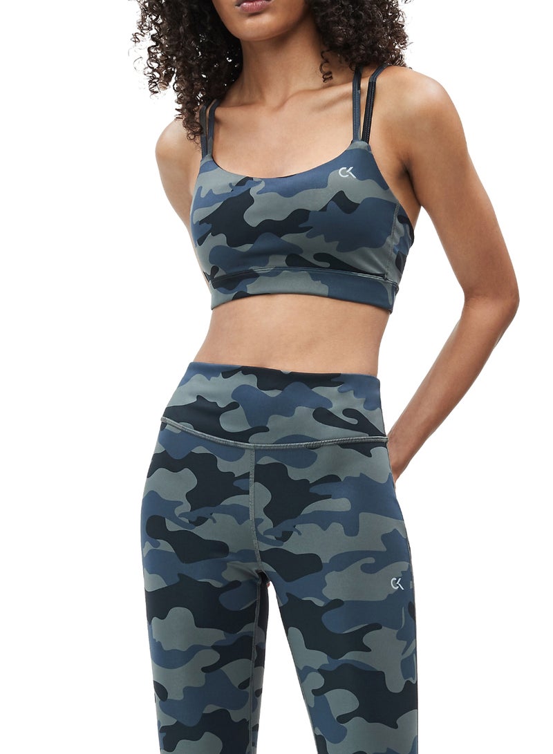 كالفن كلاين بيرفورمانس صدرية رياضية دعم متوسط أزرق / أخضر - Image 1