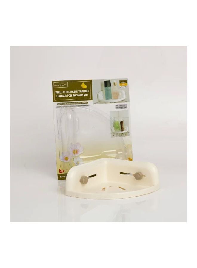 Wall Mounted Triangle Hanger For Shower Kit White - Image 2