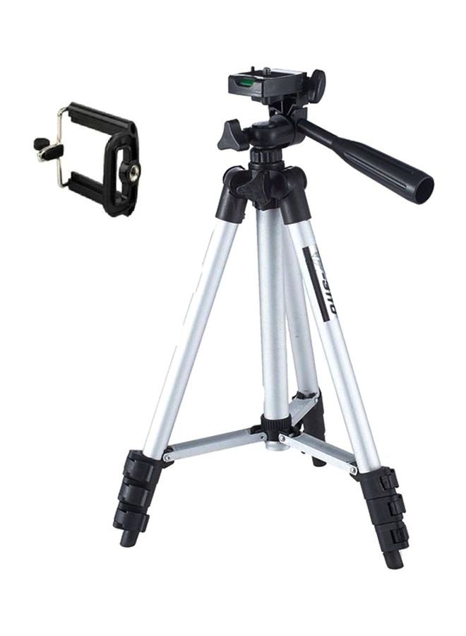 Aluminium Tripod With Carry Bag Silver/Black  - Image 1